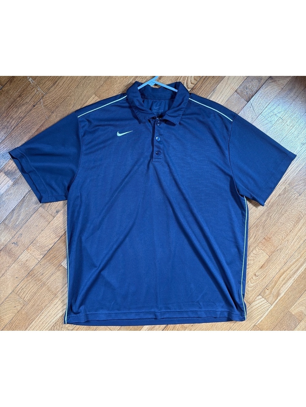 XL - Men - Nike Dri-FIT Polo Shirt Navy Blue